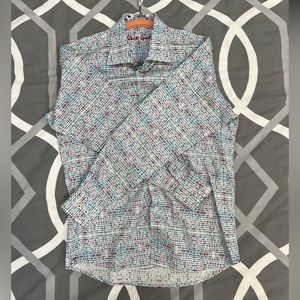 Boys Robert Graham Button Down Shirt, Size- Large (14-16)